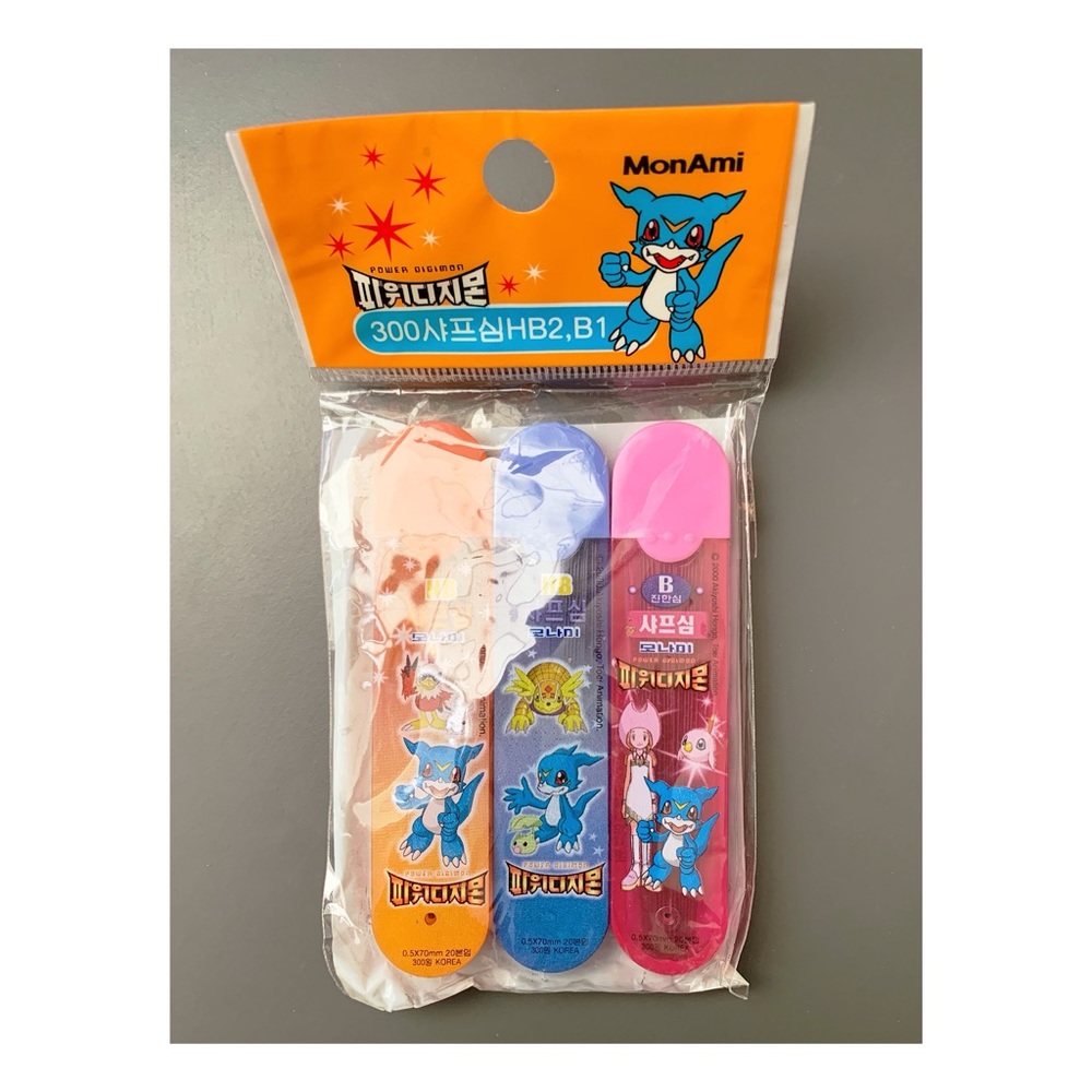 NWT Power Digimon Lead for Pencils - 2 HB and 1 B